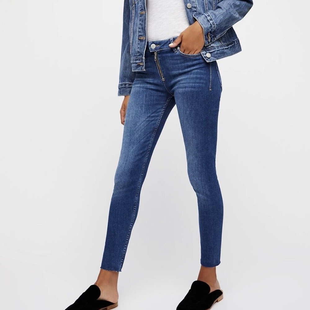 Free People Zip Me Up Cropped Skinny Jeans | 25